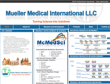 Tablet Screenshot of muellermedical.com